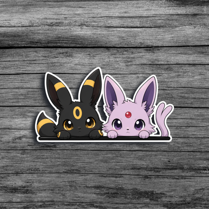 Baby Umbreon & Espeon Peeker